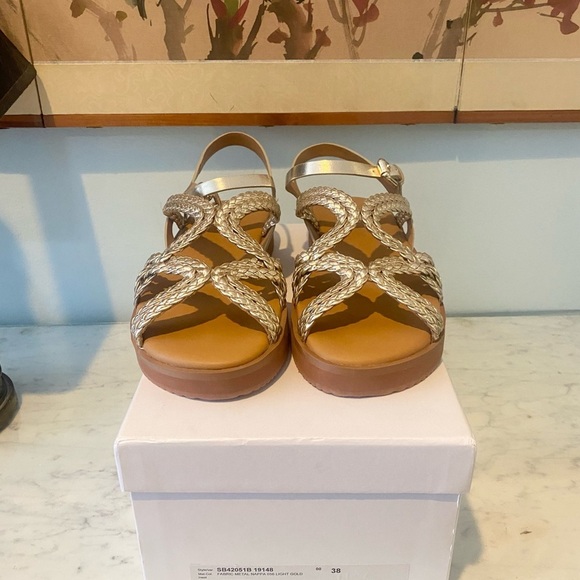 NEW See by Chloé Sansa Woven Strap Platform Sandals Size 7.5 - Picture 2 of 6